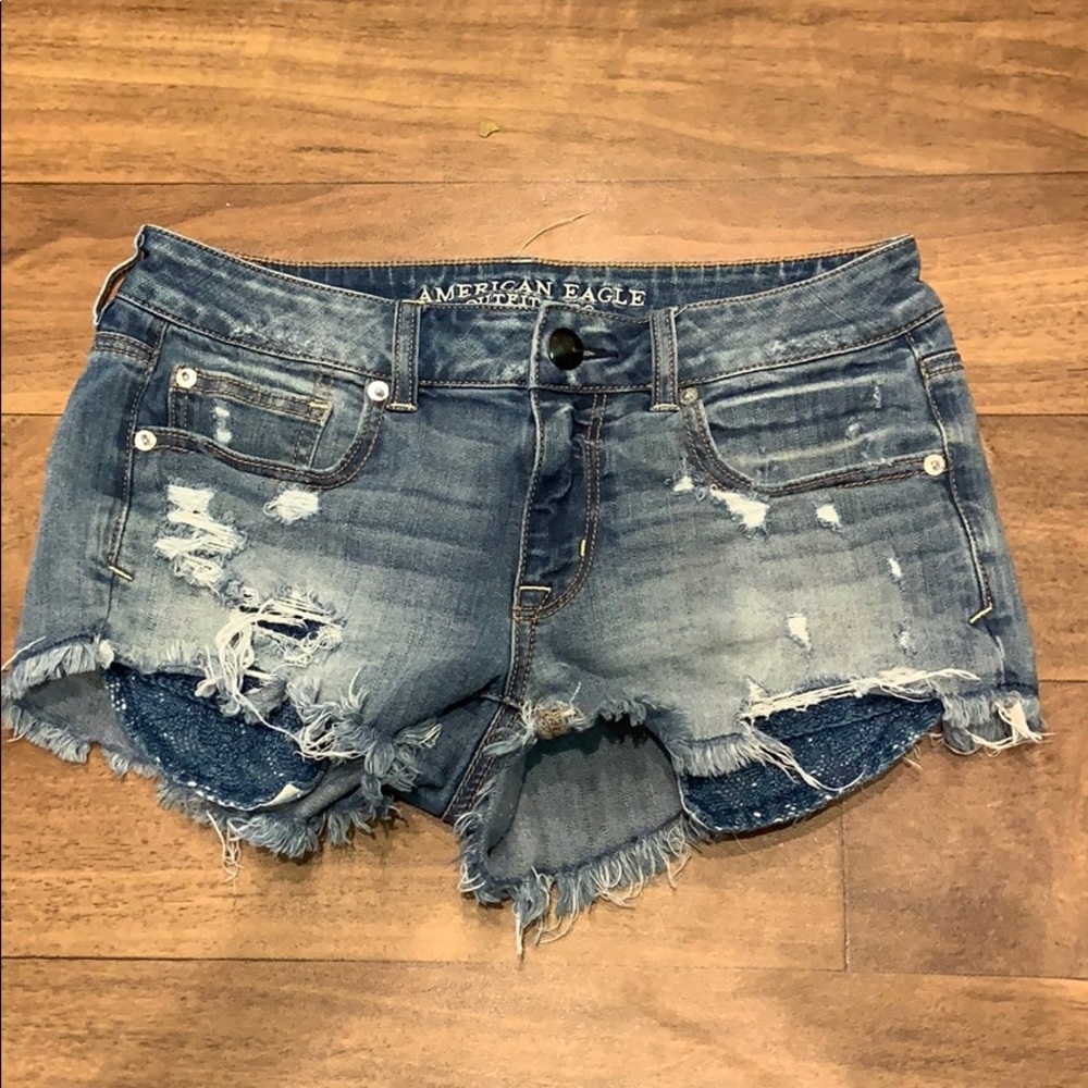 American eagle jean shorts